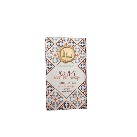 Portugal Soap Bar POPPY SCENTED Luxury Gift Wrapped Spa Bath Limited Edition - Picture 4 of 9